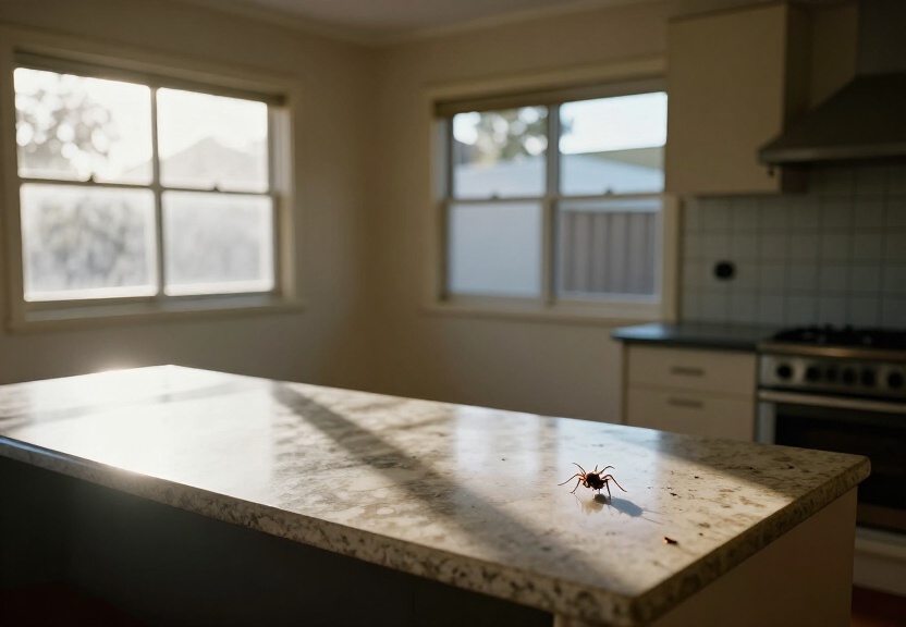 Ant trail in a Stanhope Gardens kitchen before treatment